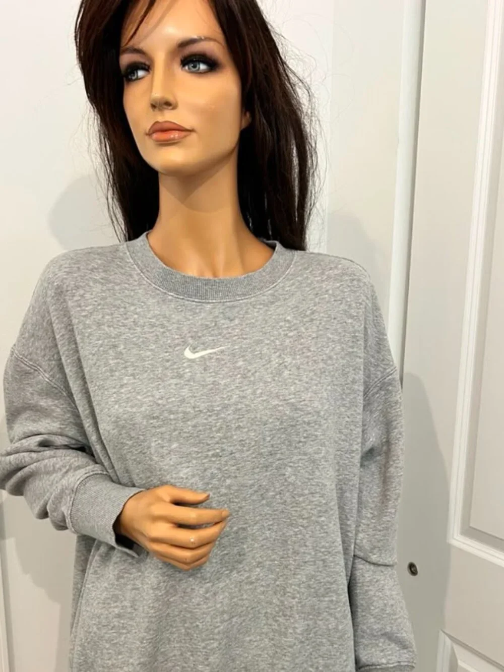 Nike Sportswear Phoenix Fleece Women’s Oversized Crewneck Sweatshirt – Gray – M